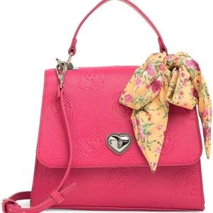 🆕Betsy Johnson Floral Lattice Print Top Handle Crossbody Bag🆕